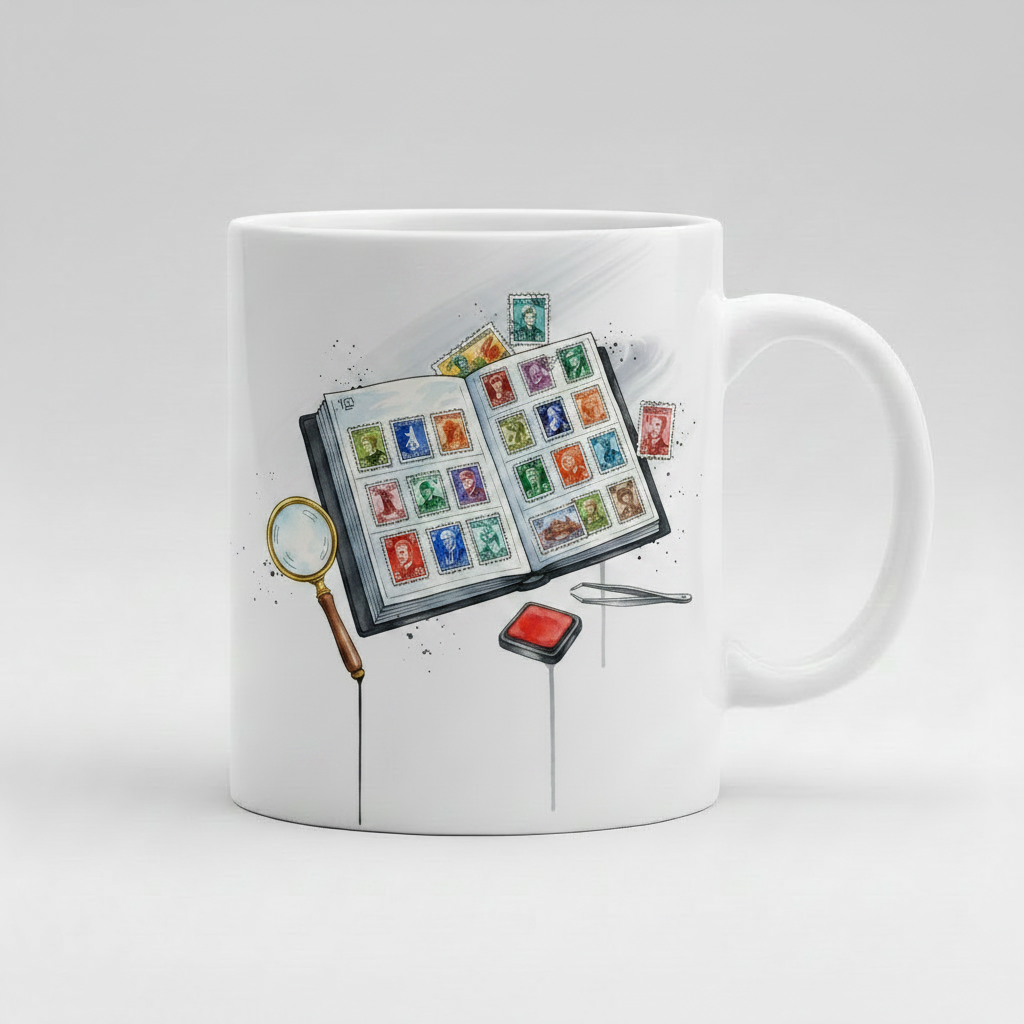 Stamp Collecting Mug
