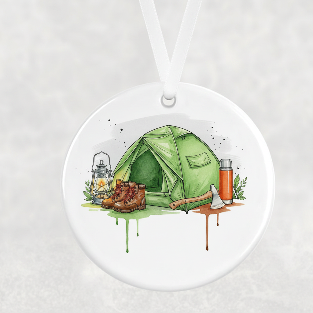 Camping Hanging Ornament