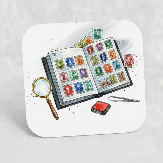 Stamp Collecting Coaster
