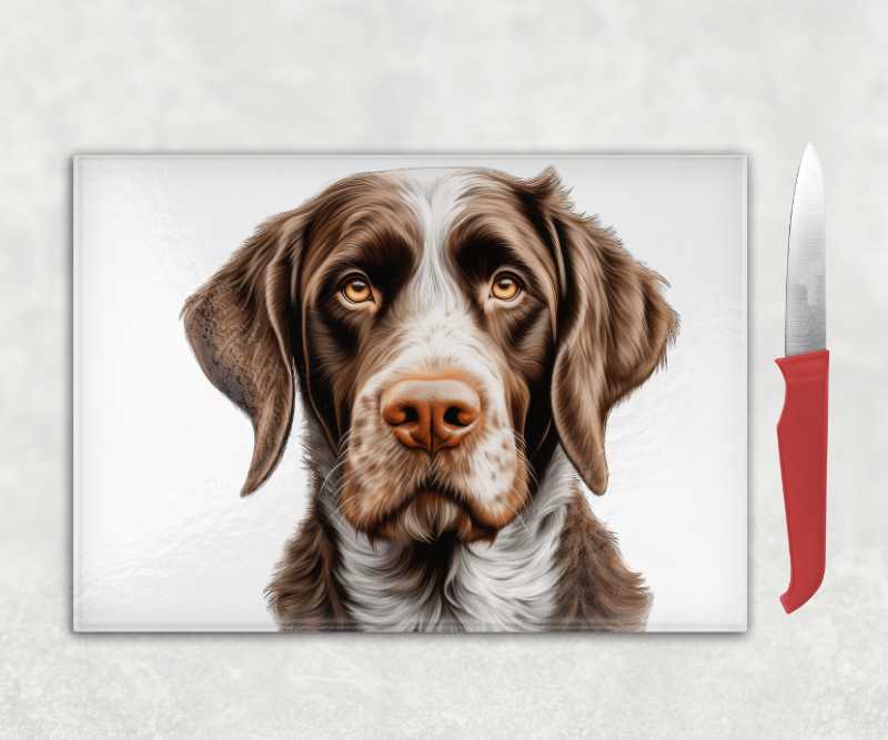 German Wirehaired Pointer Dog Chopping Board