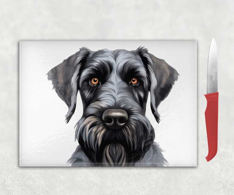 Giant Schnauzer Dog Chopping Board