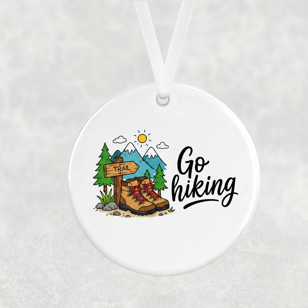 Go Hiking Hanging Ornament