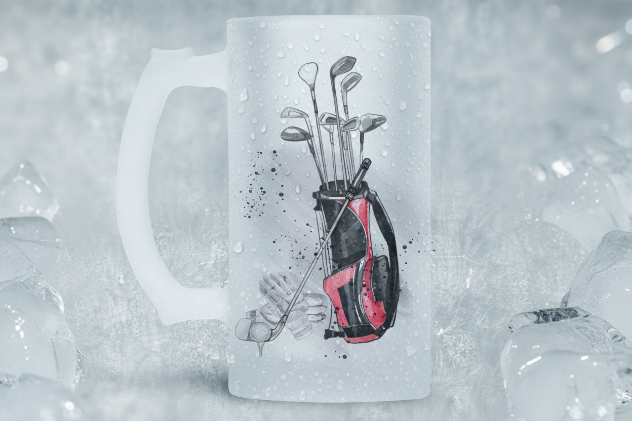 Golf Frosted Beer Tankard