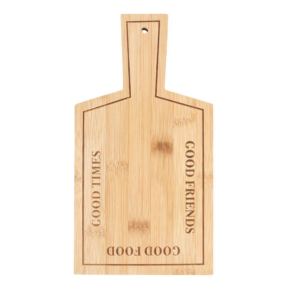 Good Times Good Friends Good Food Bamboo Serving Board