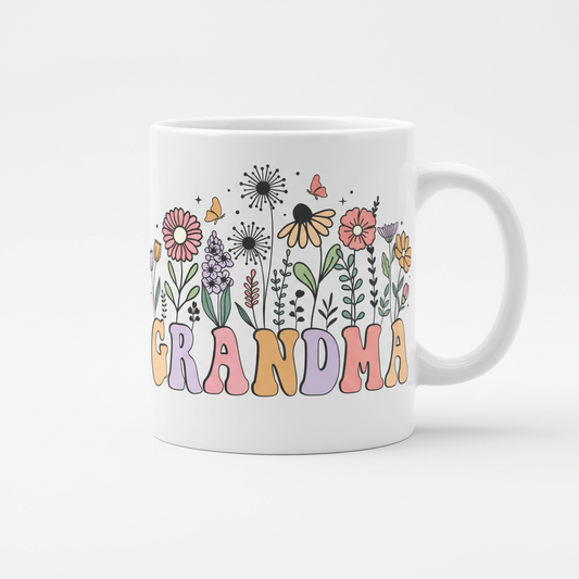 Grandma Floral Mug