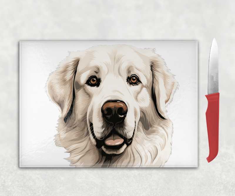 Great Pyrenees Dog Chopping Board
