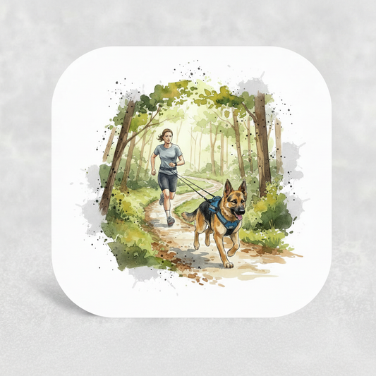 Canicross GSD Runner in Woodland Coaster