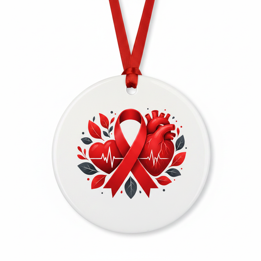Heart Disease Ornament Mockup