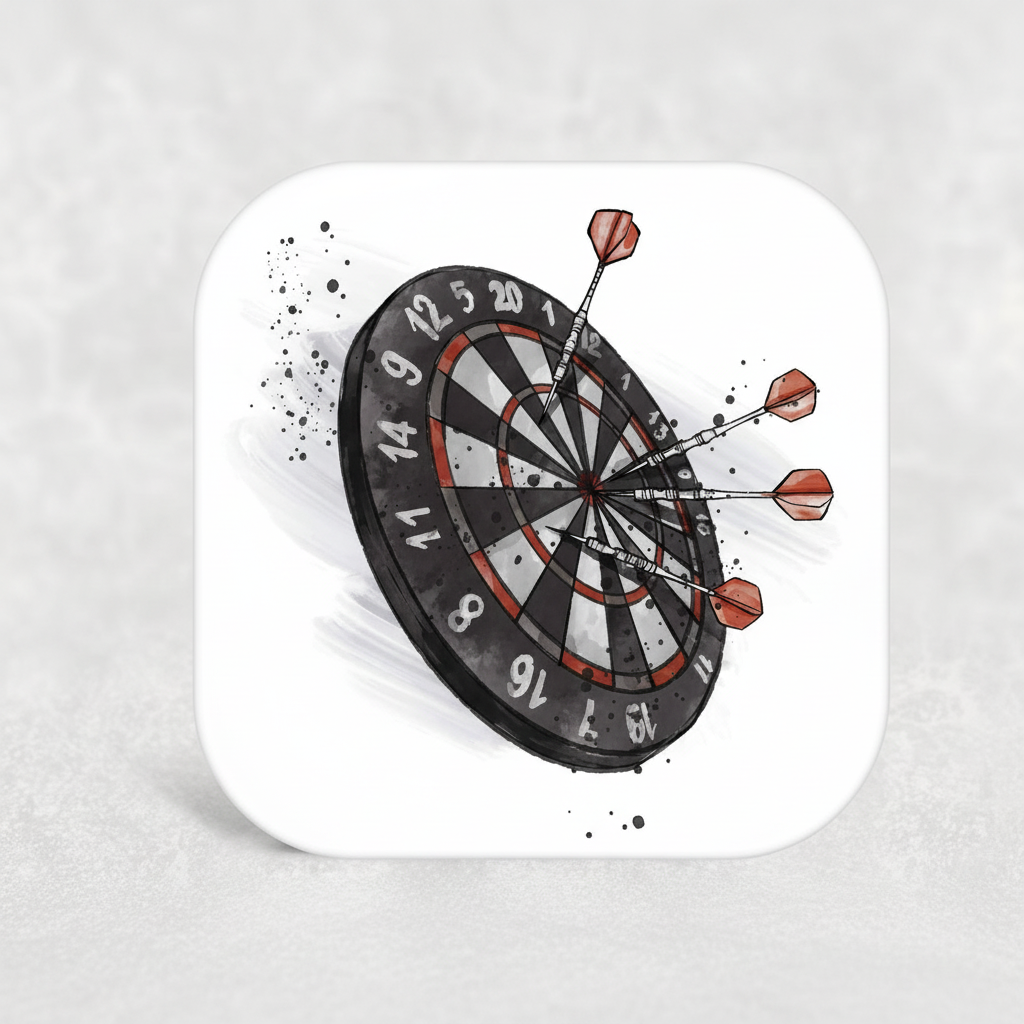 Darts Coaster