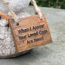 Robin on Stone Ornament – When I Appear Your Loved Ones Are Near