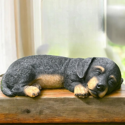 Dachshund Short Hair Dog Sleeping Ornament