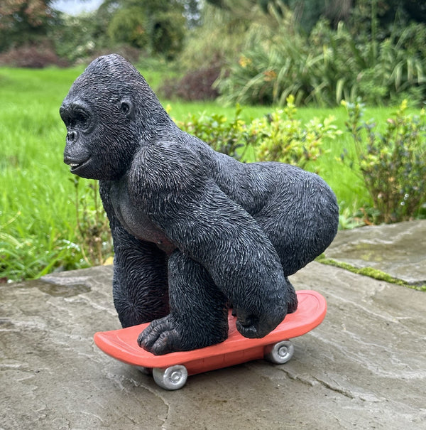 Gorilla on Skateboard Ornament