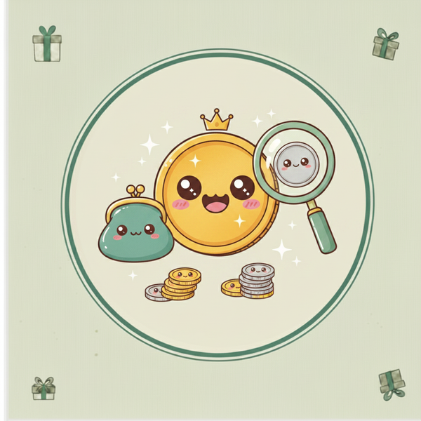 Kawaii Coin Collecting Tile