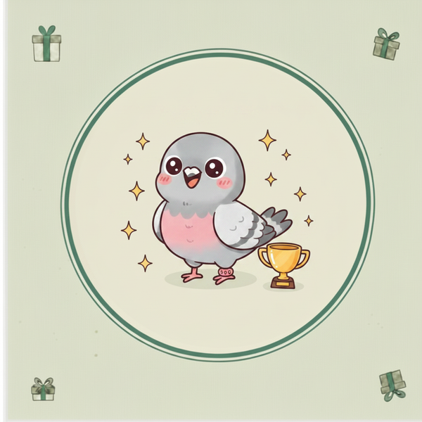 Kawaii Pigeon Racing Tile
