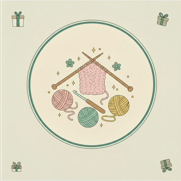 Knitting & Crochet Tile - Pastel Matched
