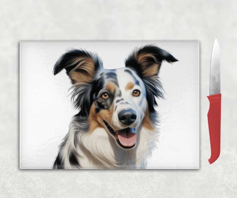 Australian Koolie Dog Chopping Board