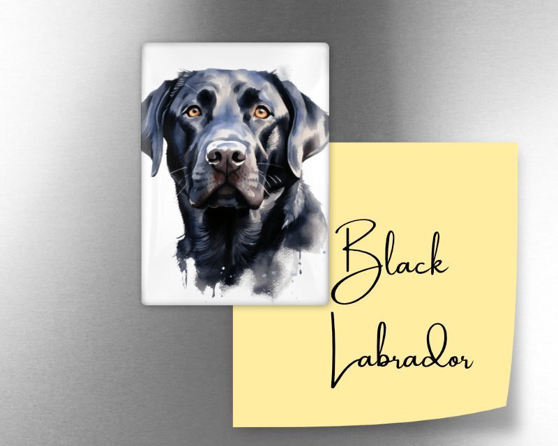 Black Labrador Dog Magnet