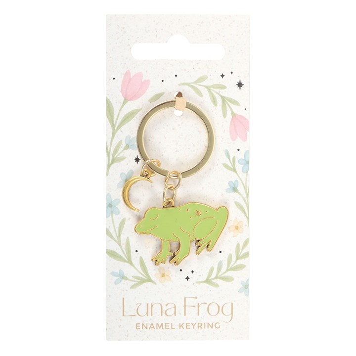 Luna Frog Enamel Keyring