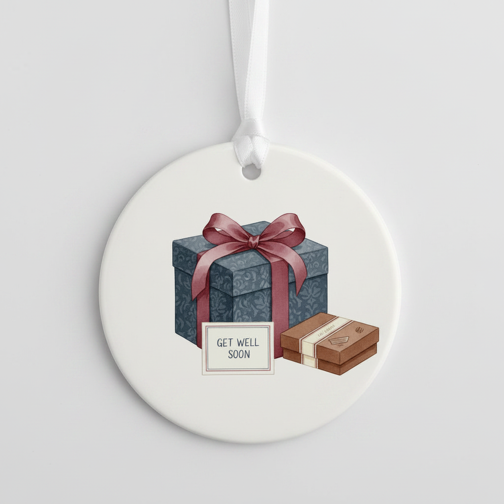 Get Well Soon Hanging Ornament – Male Gift