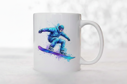 Male Snowboarder Mug