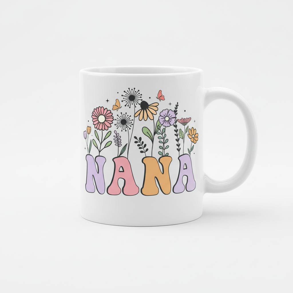 Nana Floral Mug