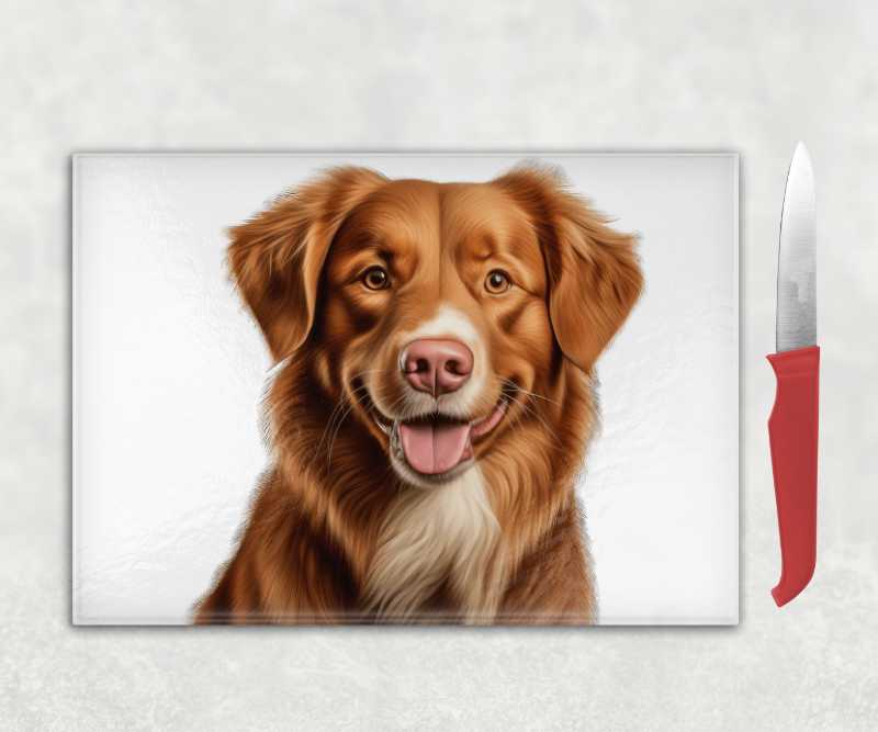 Nova Scotia Duck Tolling Retriever Dog Chopping Board