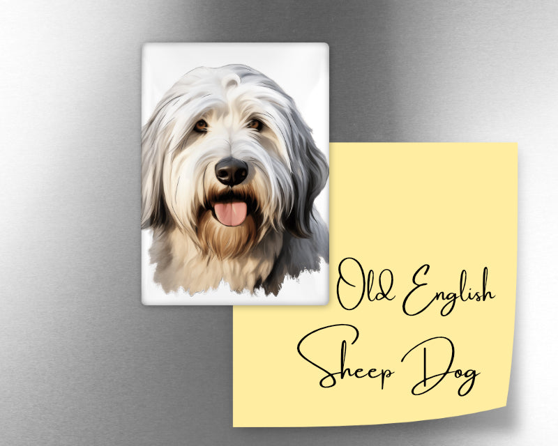 Old English Sheepdog Dog Magnet