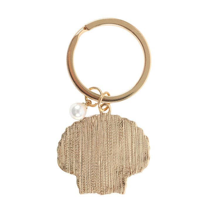 The World is Your Oyster Beachy Coastal Keyring