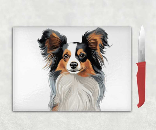 Papillon Dog Chopping Board