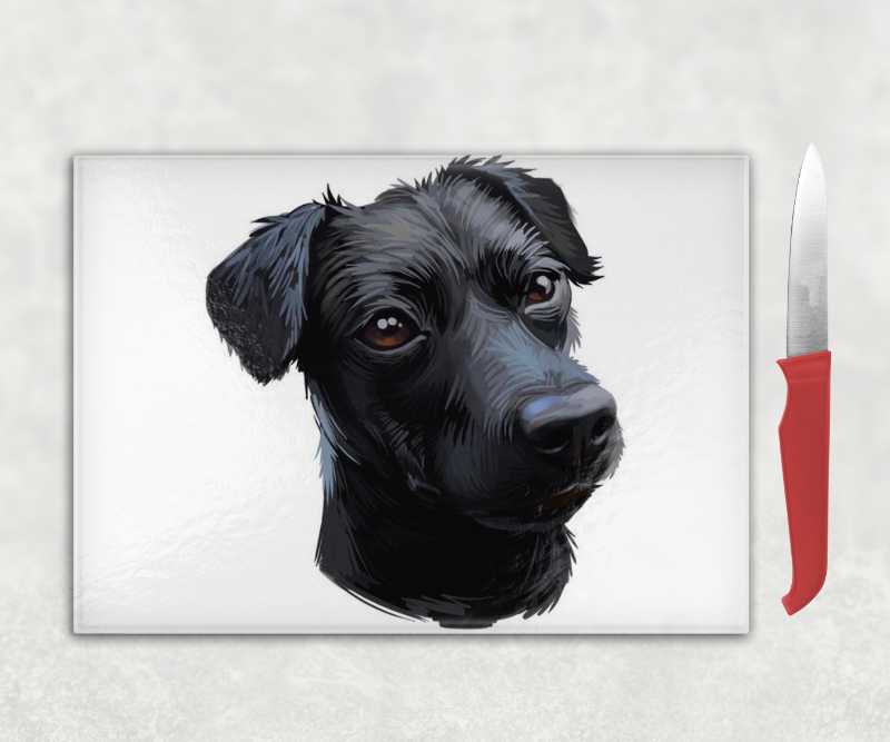 Patterdale Terrier Dog Chopping Board