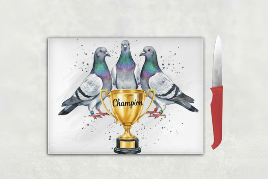 Pigeon Champion Trophy Chopping Board