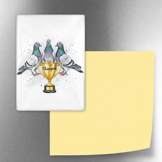 Pigeon Champion Trophy Magnet