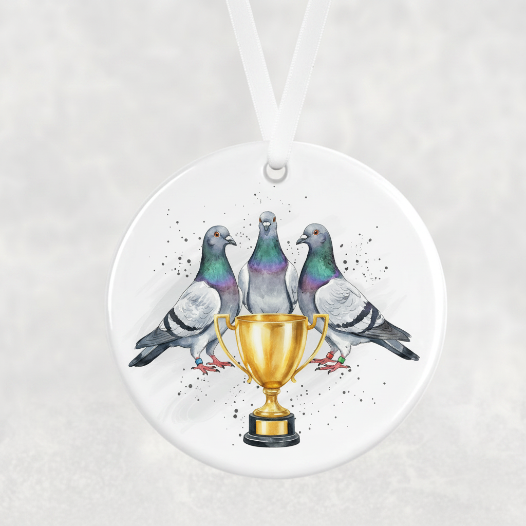 Pigeon Champion Trophy Ornament