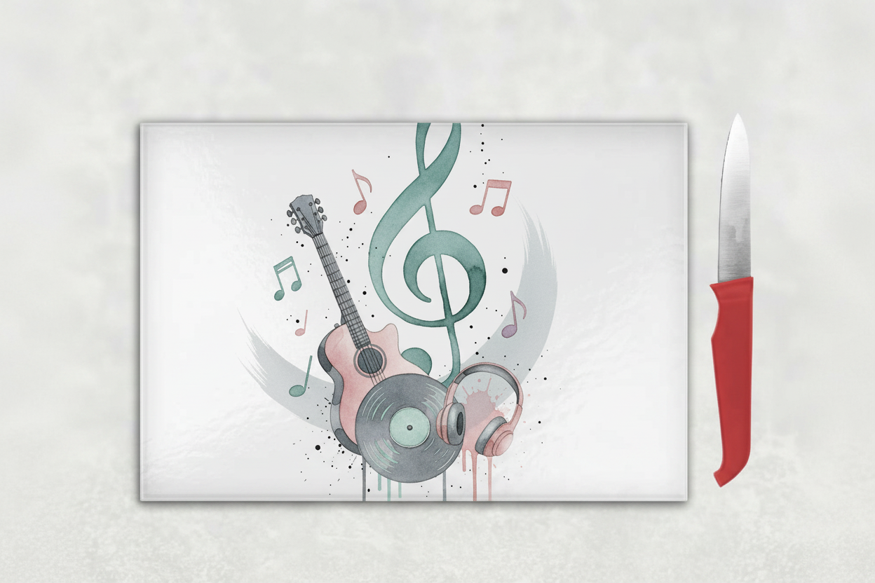 Music Lover Chopping Board - Pink