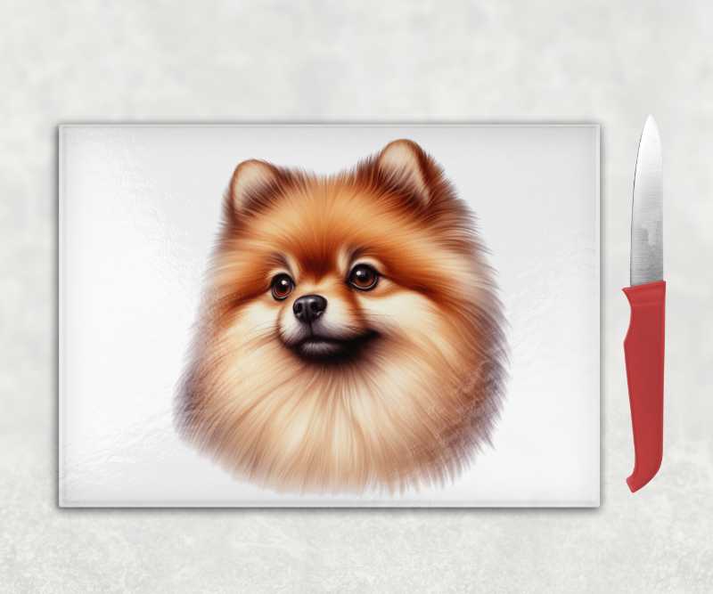 Pomeranian Dog Chopping Board