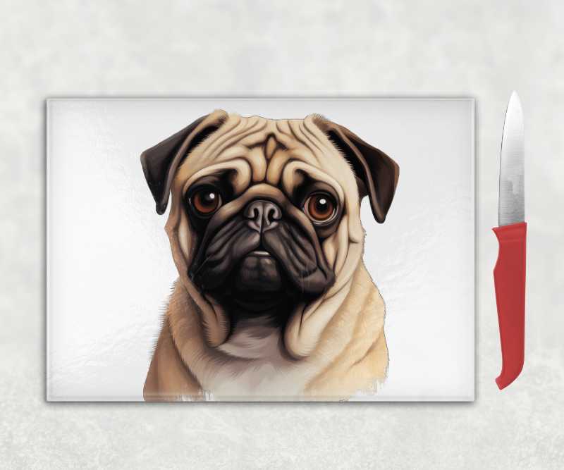 Pug Dog Chopping Board