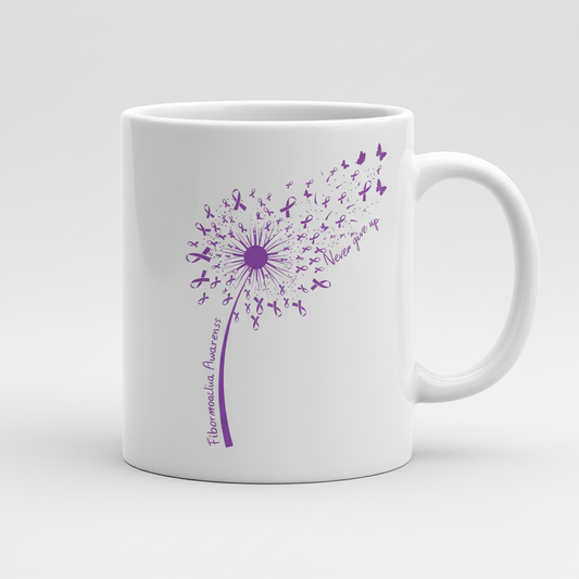 Purple Dandelion Mug – Meaningful Symbol Gift