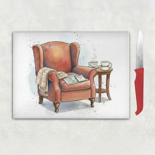 Retirement Armchair Chopping Board