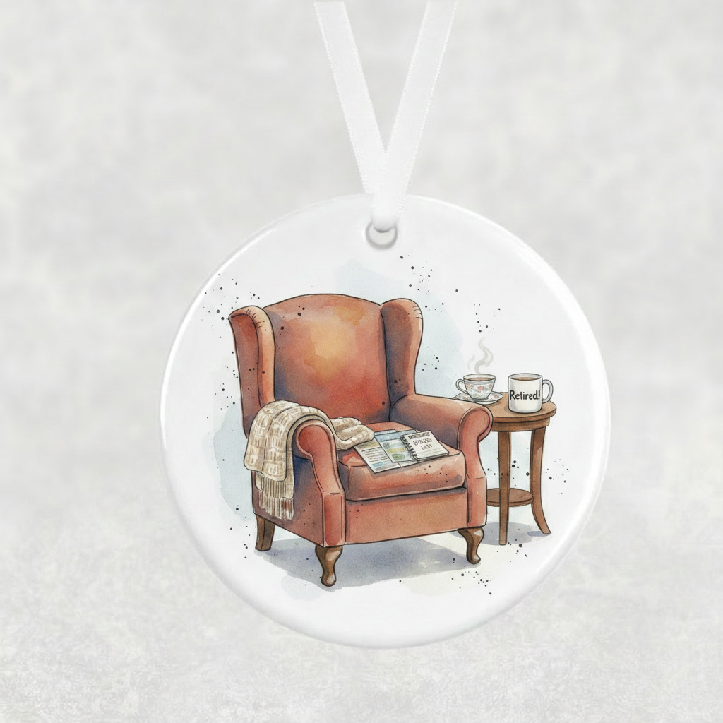 Retirement Armchair Hanging Ornament