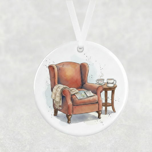 Retirement Armchair Hanging Ornament