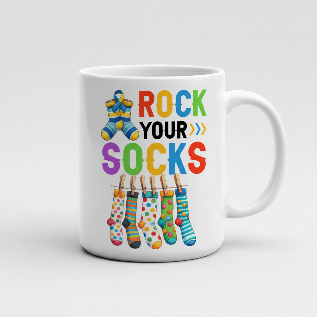 Rock Your Socks Mug – Extra Chromosome Celebration Gift