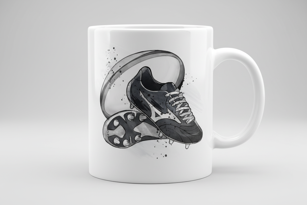 Rugby Ceramic Mug – Gift for Rugby Fans