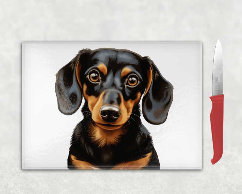 Dachshund Short Hair Dog Chopping Board