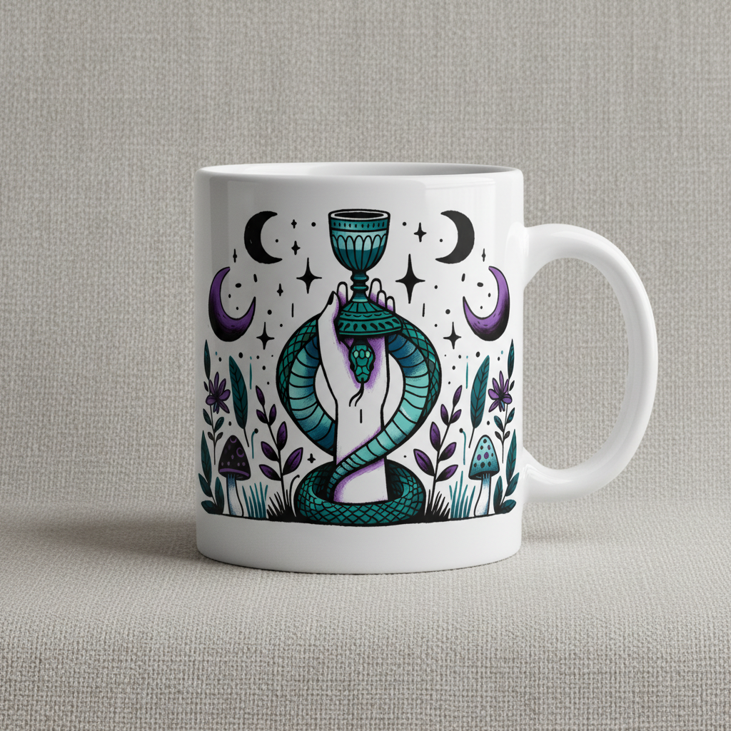 Snake & Chalice Mug