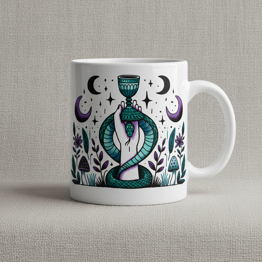 Snake & Chalice Mug