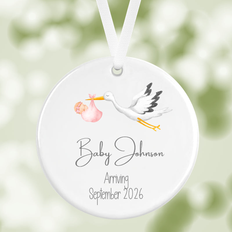 Baby Girl Hanging Ornament