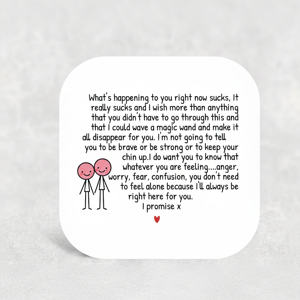 Difficult Times Promise Coaster