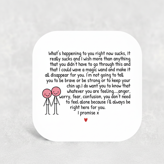 Difficult Times Promise Coaster