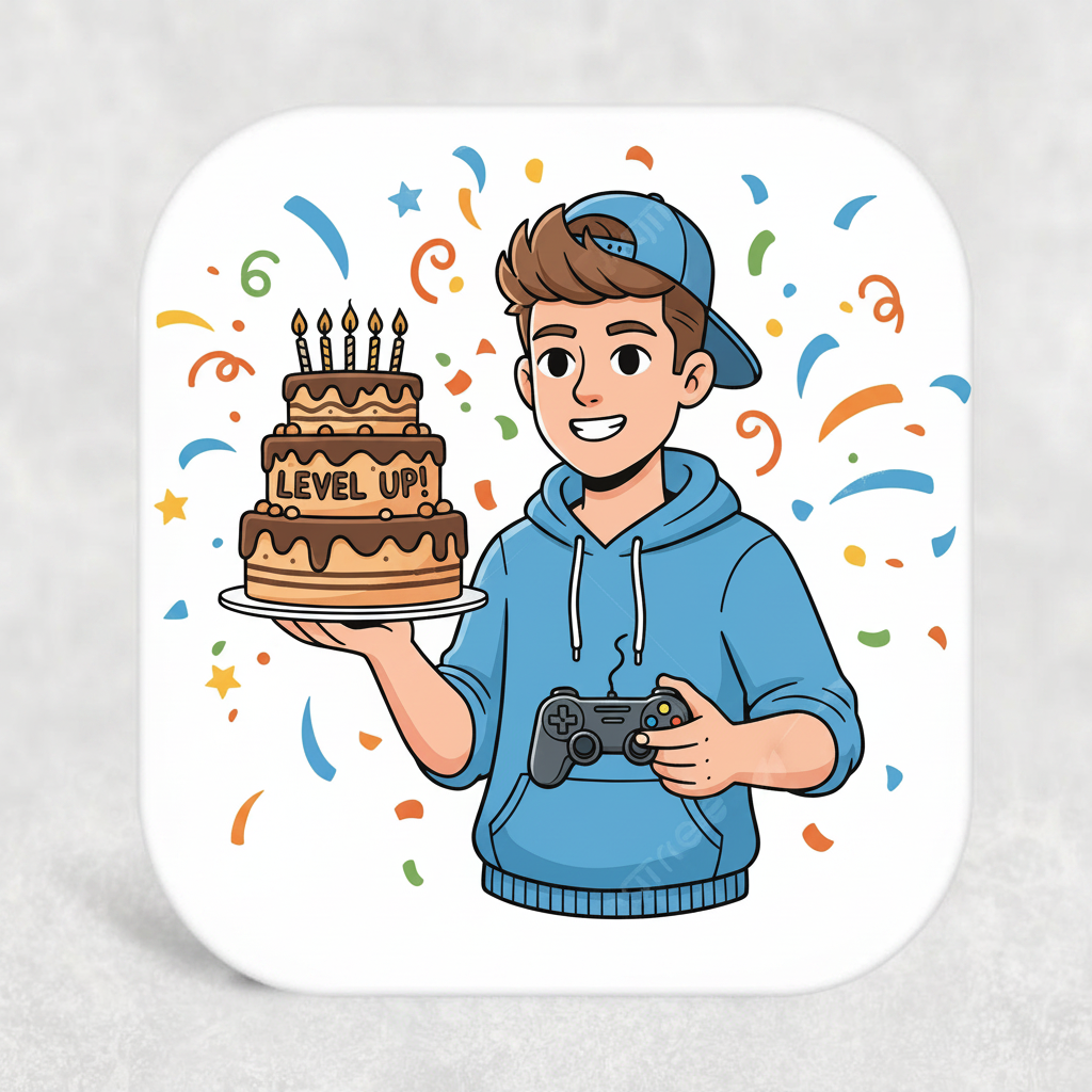 Teen Boy Birthday Coaster