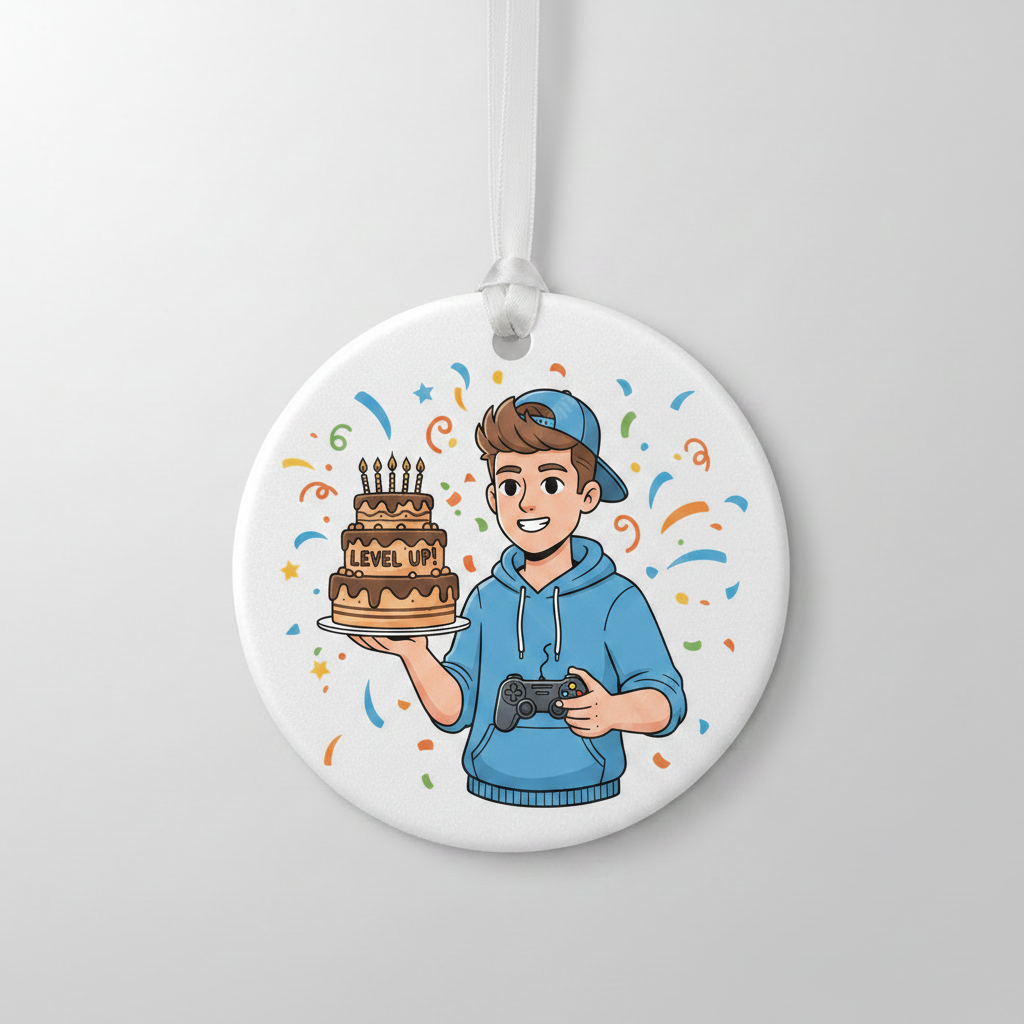 Teen Boy Birthday Hanging Ornament